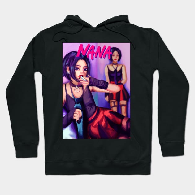 Nana Osaki Anime Fan art Hoodie by craftsanime